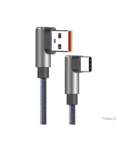 Type-C Cable with 90 Angle Head 1M - Gray